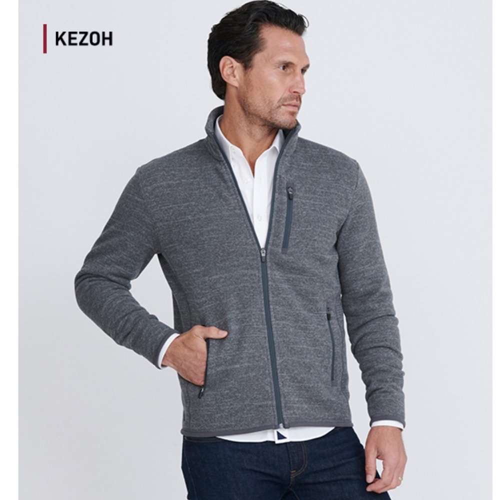 Untuckit kezoh fleece line full zip jacket size L